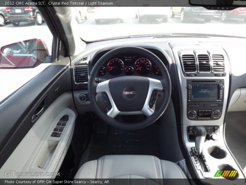 Crystal Red Tintcoat / Light Titanium 2012 GMC Acadia SLT