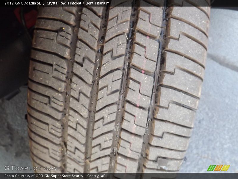 Crystal Red Tintcoat / Light Titanium 2012 GMC Acadia SLT