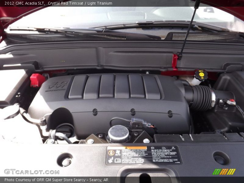 Crystal Red Tintcoat / Light Titanium 2012 GMC Acadia SLT