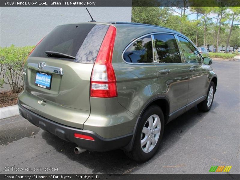 Green Tea Metallic / Ivory 2009 Honda CR-V EX-L