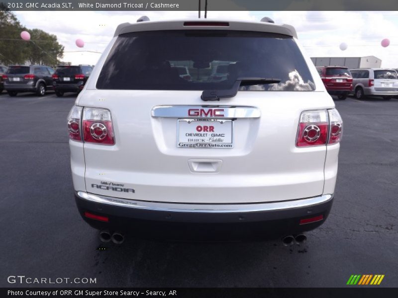 White Diamond Tricoat / Cashmere 2012 GMC Acadia SLT