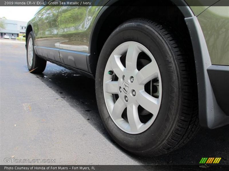 Green Tea Metallic / Ivory 2009 Honda CR-V EX-L