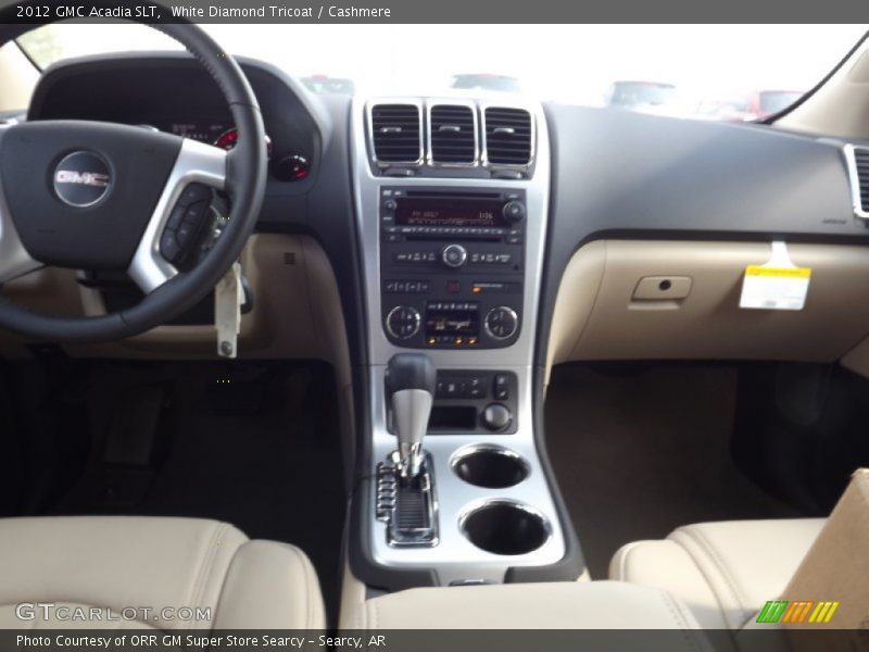 White Diamond Tricoat / Cashmere 2012 GMC Acadia SLT