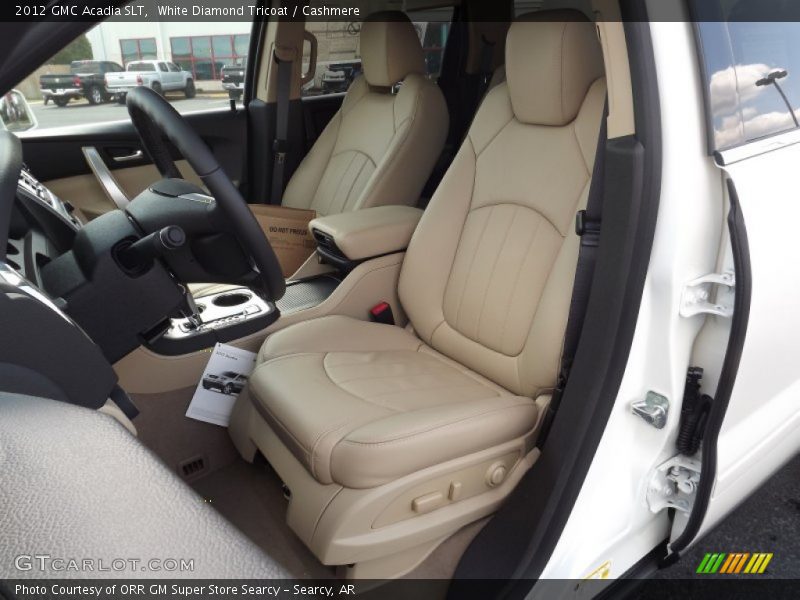 White Diamond Tricoat / Cashmere 2012 GMC Acadia SLT