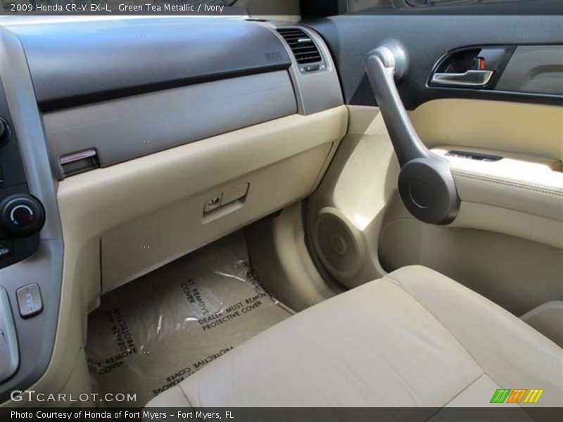 Green Tea Metallic / Ivory 2009 Honda CR-V EX-L