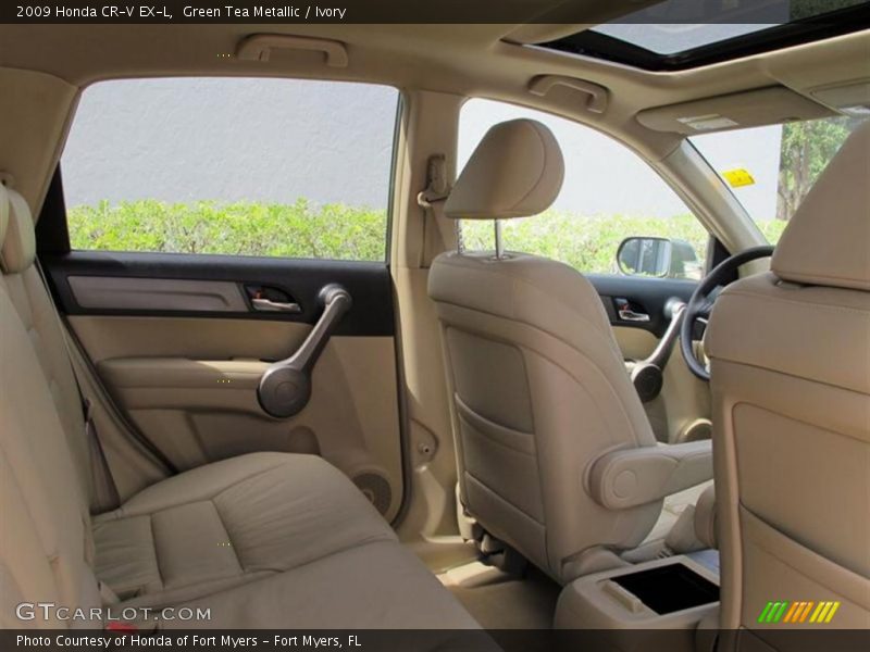 Green Tea Metallic / Ivory 2009 Honda CR-V EX-L