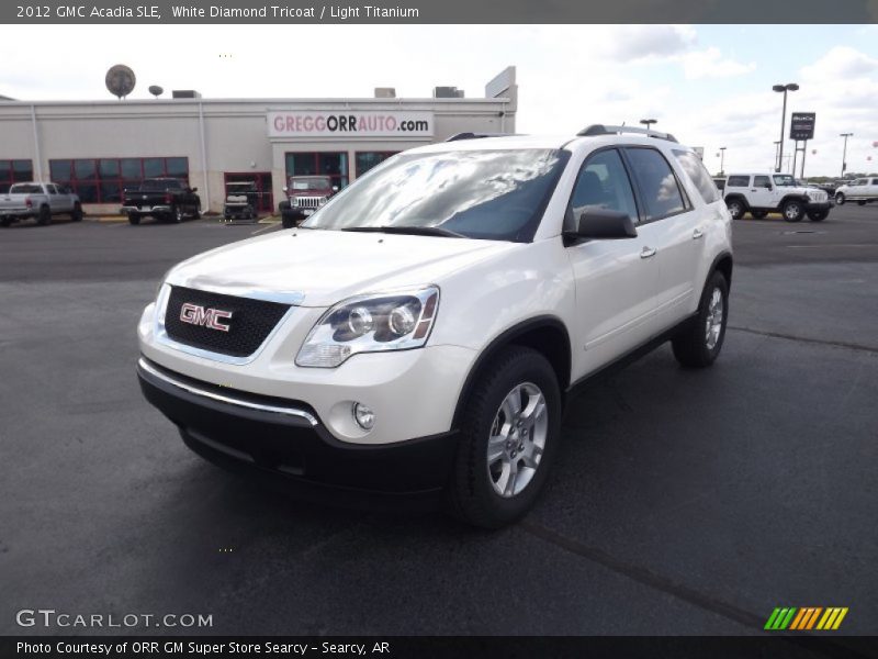 White Diamond Tricoat / Light Titanium 2012 GMC Acadia SLE