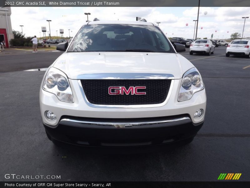 White Diamond Tricoat / Light Titanium 2012 GMC Acadia SLE