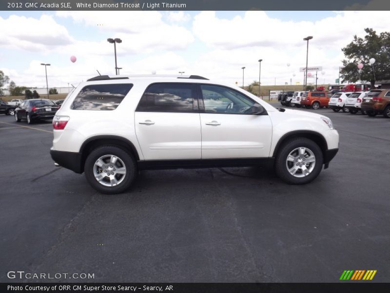 White Diamond Tricoat / Light Titanium 2012 GMC Acadia SLE