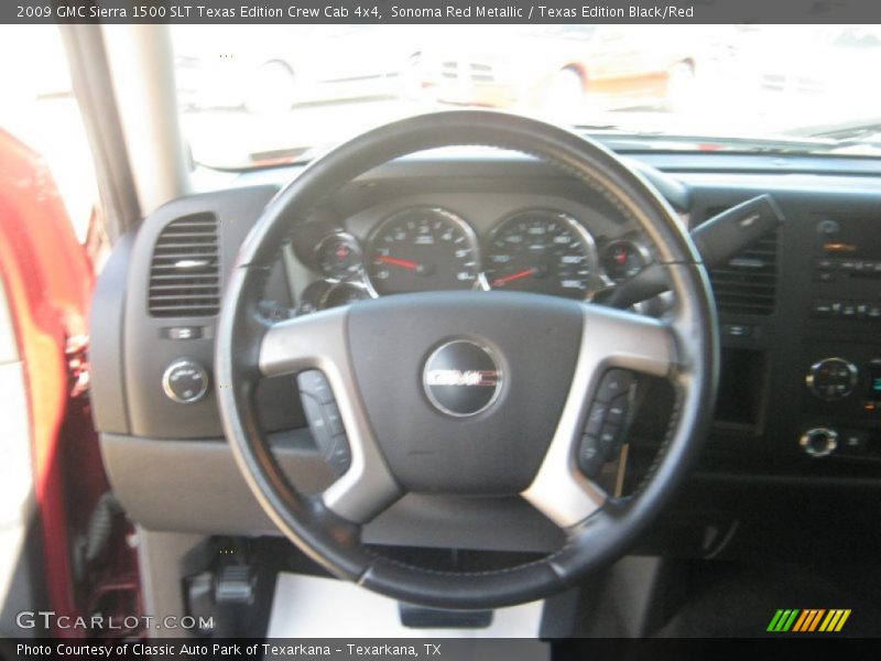 Sonoma Red Metallic / Texas Edition Black/Red 2009 GMC Sierra 1500 SLT Texas Edition Crew Cab 4x4