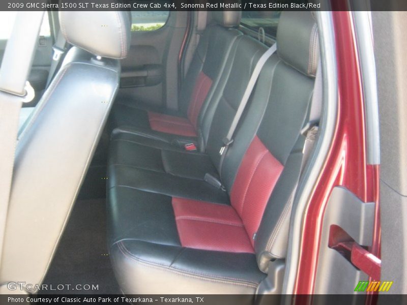  2009 Sierra 1500 SLT Texas Edition Crew Cab 4x4 Texas Edition Black/Red Interior
