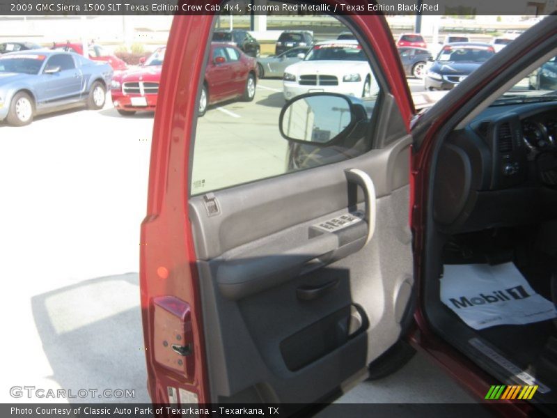 Sonoma Red Metallic / Texas Edition Black/Red 2009 GMC Sierra 1500 SLT Texas Edition Crew Cab 4x4