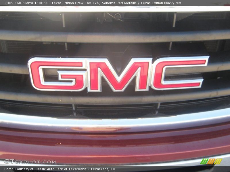 Sonoma Red Metallic / Texas Edition Black/Red 2009 GMC Sierra 1500 SLT Texas Edition Crew Cab 4x4