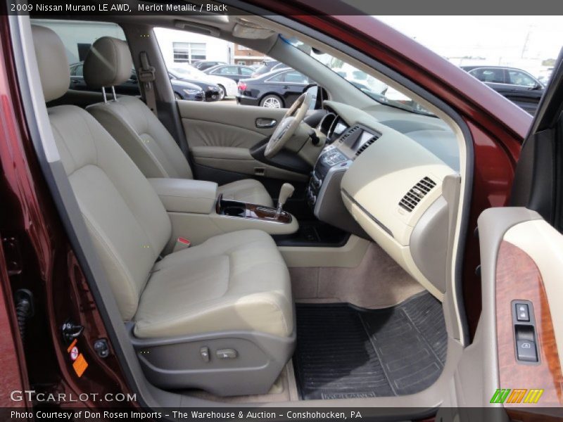 Merlot Metallic / Black 2009 Nissan Murano LE AWD
