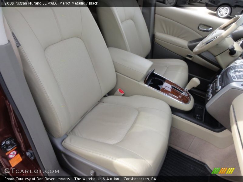 Merlot Metallic / Black 2009 Nissan Murano LE AWD
