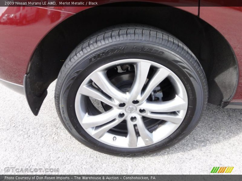 Merlot Metallic / Black 2009 Nissan Murano LE AWD