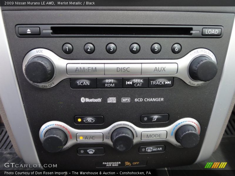 Merlot Metallic / Black 2009 Nissan Murano LE AWD