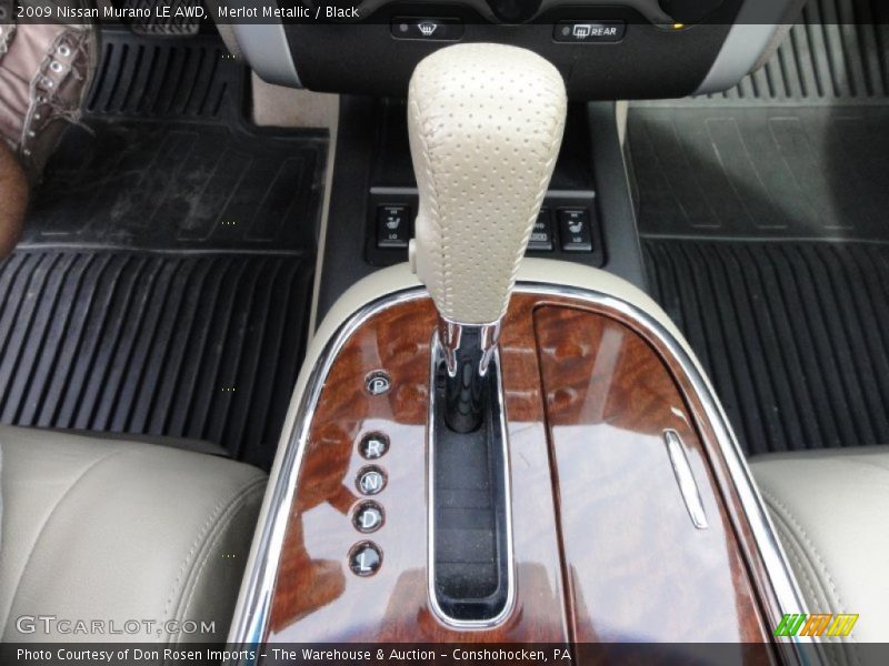 Merlot Metallic / Black 2009 Nissan Murano LE AWD