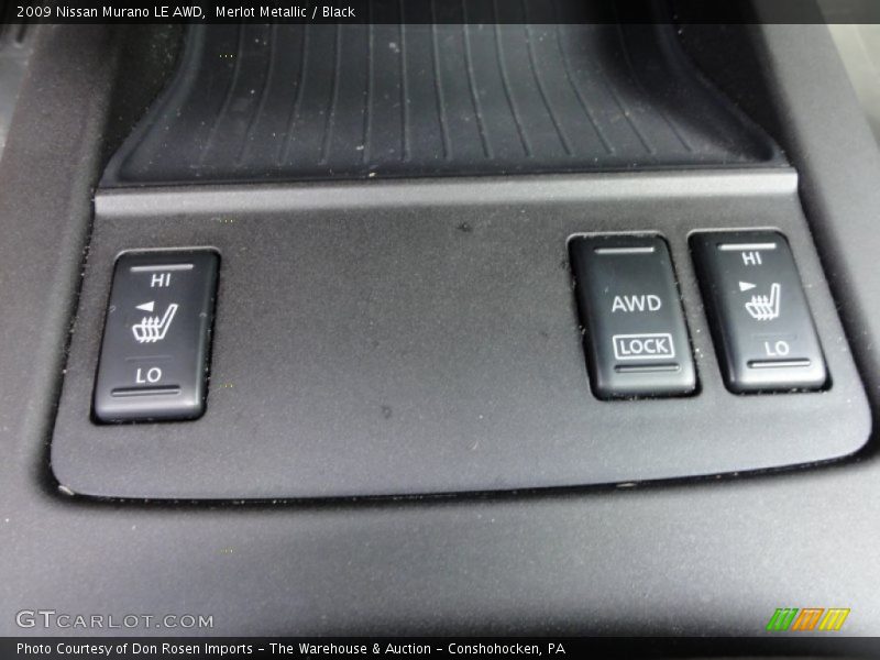 Merlot Metallic / Black 2009 Nissan Murano LE AWD