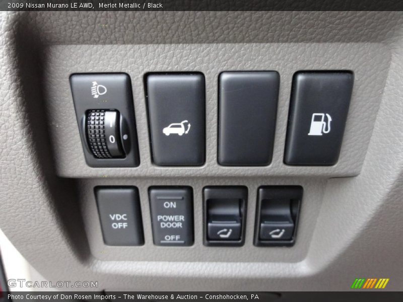 Merlot Metallic / Black 2009 Nissan Murano LE AWD