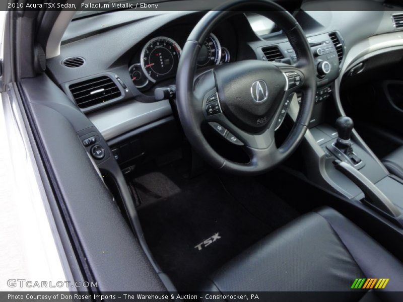 Palladium Metallic / Ebony 2010 Acura TSX Sedan