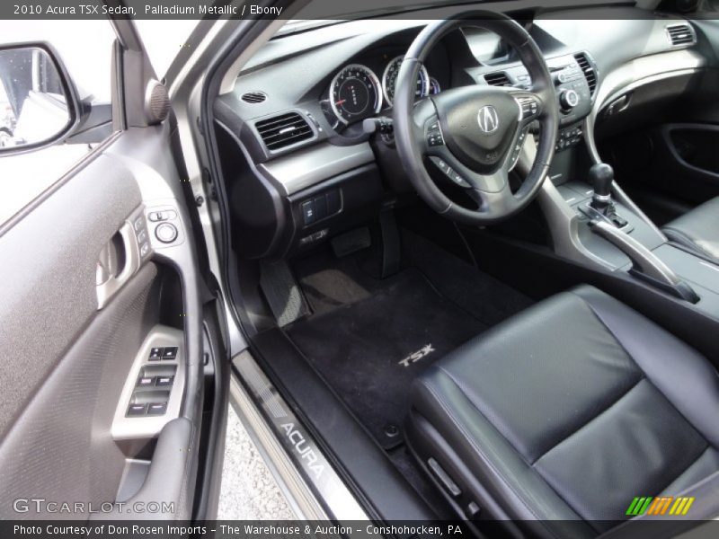 Palladium Metallic / Ebony 2010 Acura TSX Sedan