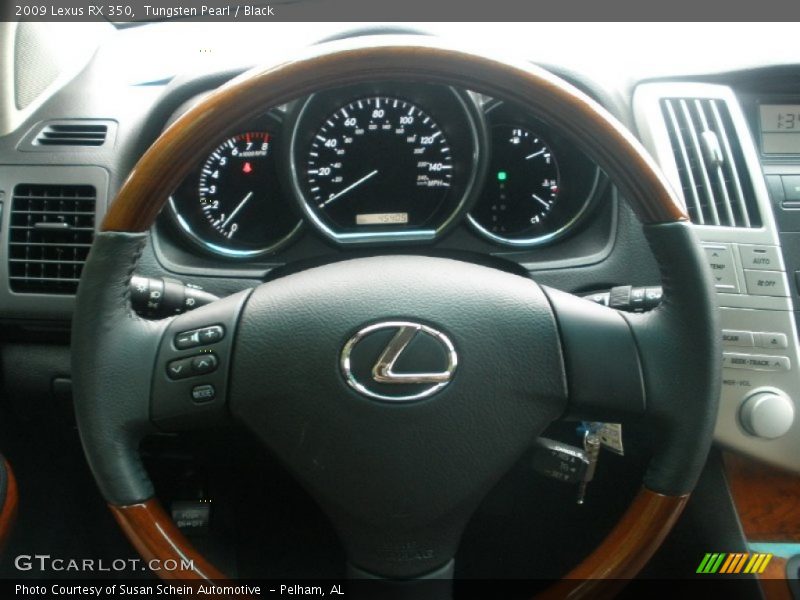 Tungsten Pearl / Black 2009 Lexus RX 350