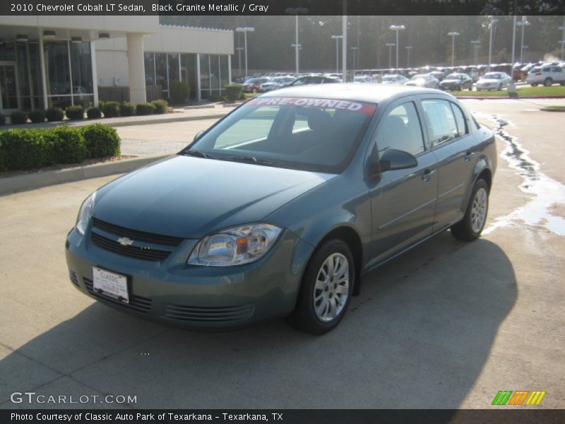 Black Granite Metallic / Gray 2010 Chevrolet Cobalt LT Sedan