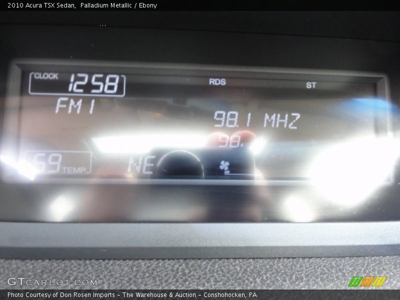 Palladium Metallic / Ebony 2010 Acura TSX Sedan