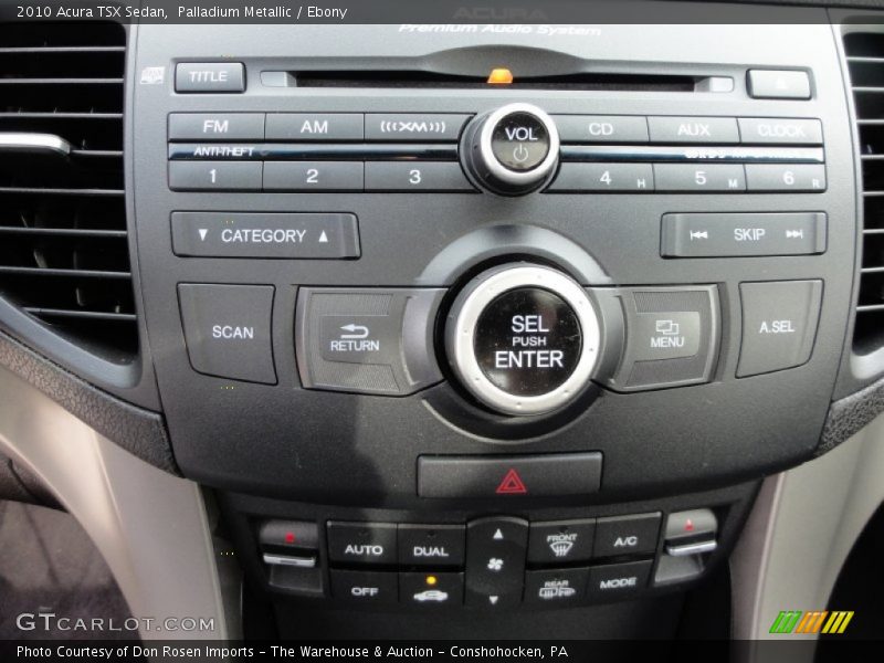 Controls of 2010 TSX Sedan