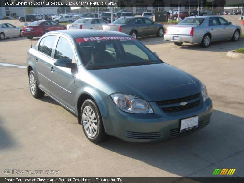 Black Granite Metallic / Gray 2010 Chevrolet Cobalt LT Sedan