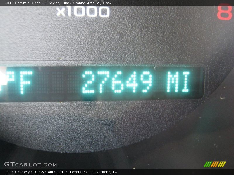 Black Granite Metallic / Gray 2010 Chevrolet Cobalt LT Sedan