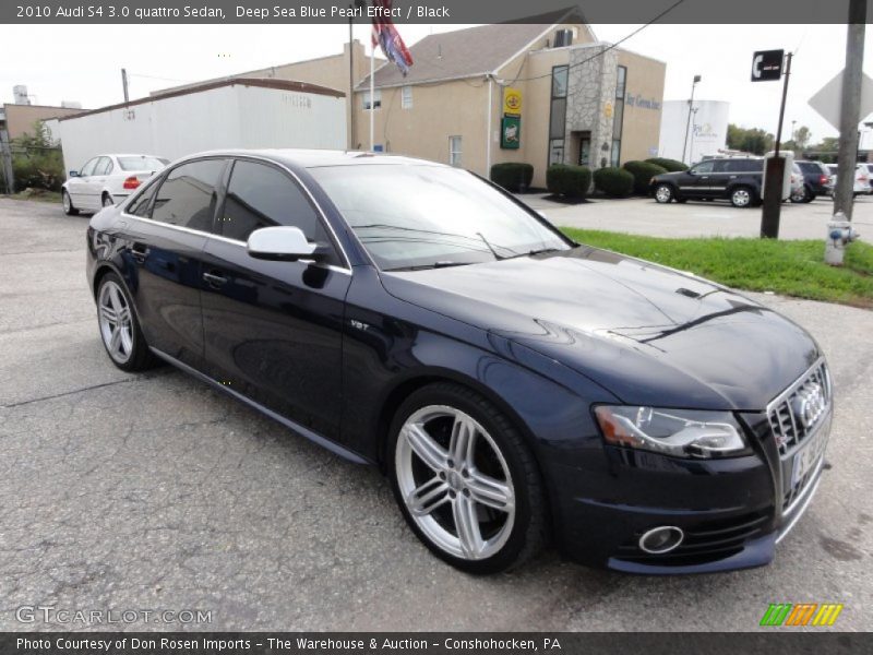 Deep Sea Blue Pearl Effect / Black 2010 Audi S4 3.0 quattro Sedan