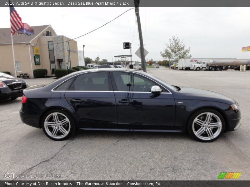 Deep Sea Blue Pearl Effect / Black 2010 Audi S4 3.0 quattro Sedan