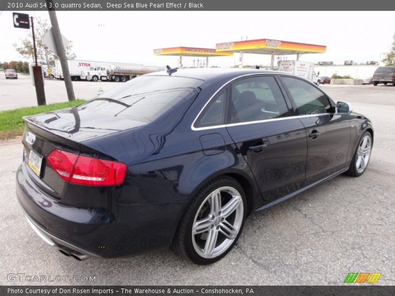 Deep Sea Blue Pearl Effect / Black 2010 Audi S4 3.0 quattro Sedan