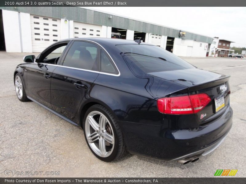 Deep Sea Blue Pearl Effect / Black 2010 Audi S4 3.0 quattro Sedan