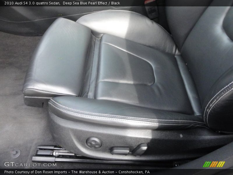 Deep Sea Blue Pearl Effect / Black 2010 Audi S4 3.0 quattro Sedan