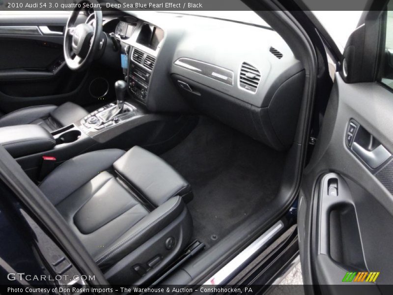 Deep Sea Blue Pearl Effect / Black 2010 Audi S4 3.0 quattro Sedan
