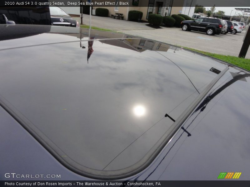 Deep Sea Blue Pearl Effect / Black 2010 Audi S4 3.0 quattro Sedan