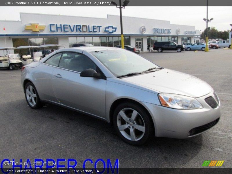 Liquid Silver Metallic / Ebony 2007 Pontiac G6 GT Convertible
