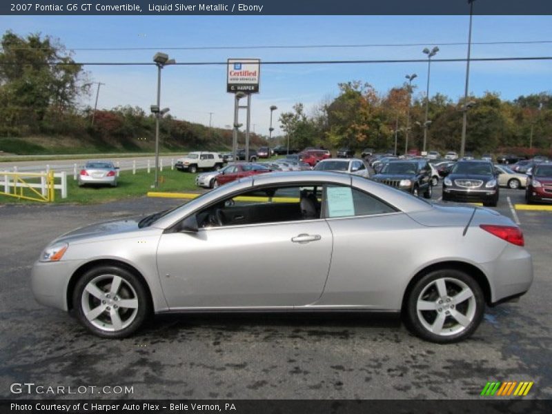 Liquid Silver Metallic / Ebony 2007 Pontiac G6 GT Convertible
