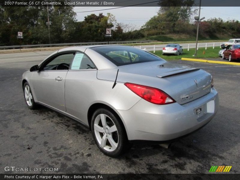 Liquid Silver Metallic / Ebony 2007 Pontiac G6 GT Convertible