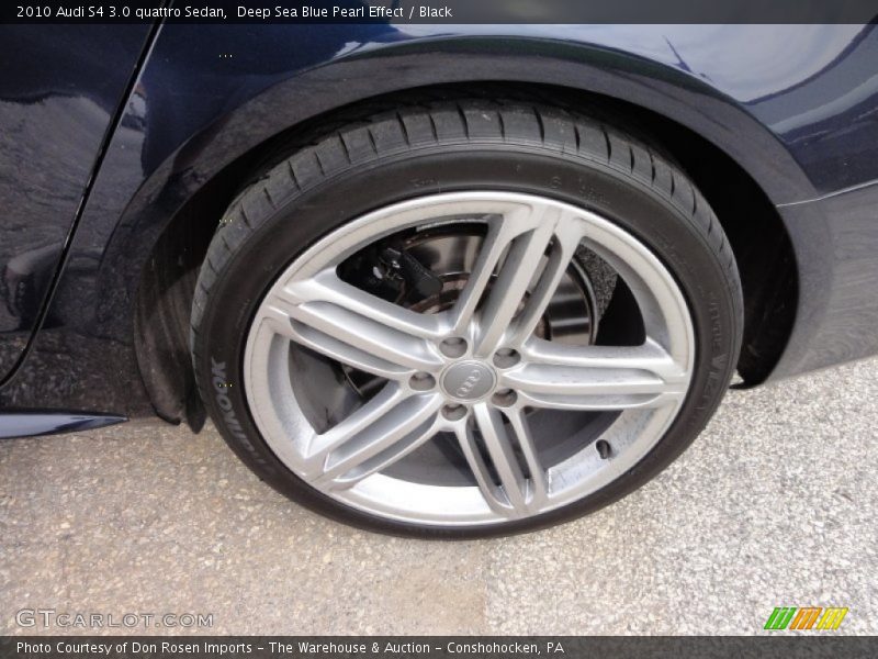 Deep Sea Blue Pearl Effect / Black 2010 Audi S4 3.0 quattro Sedan