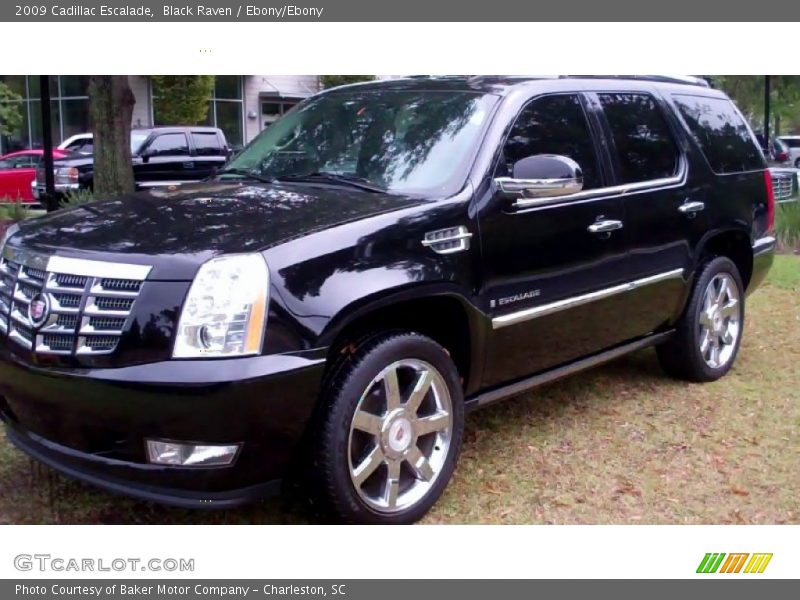 Black Raven / Ebony/Ebony 2009 Cadillac Escalade