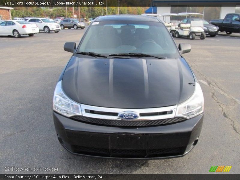 Ebony Black / Charcoal Black 2011 Ford Focus SE Sedan