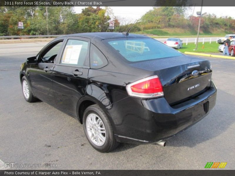 Ebony Black / Charcoal Black 2011 Ford Focus SE Sedan