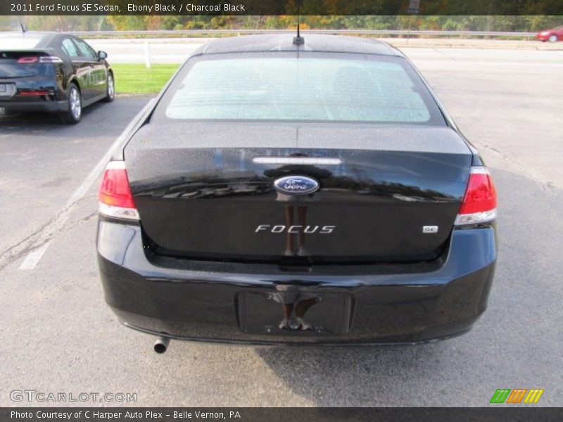 Ebony Black / Charcoal Black 2011 Ford Focus SE Sedan