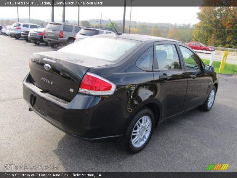 Ebony Black / Charcoal Black 2011 Ford Focus SE Sedan