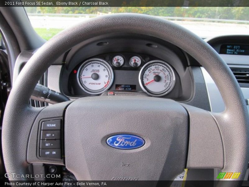 Ebony Black / Charcoal Black 2011 Ford Focus SE Sedan