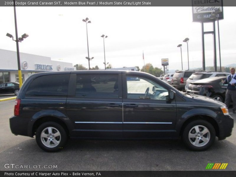 Modern Blue Pearl / Medium Slate Gray/Light Shale 2008 Dodge Grand Caravan SXT